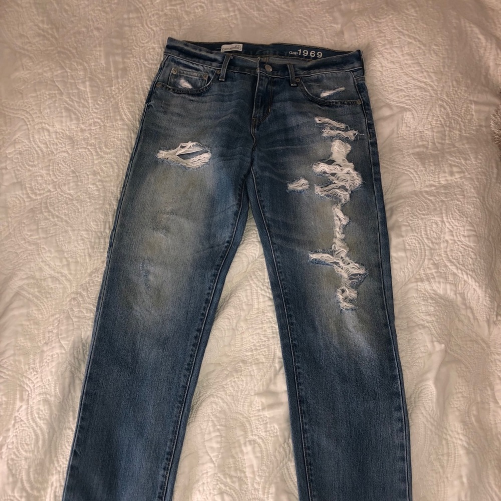 denim ripped jeans